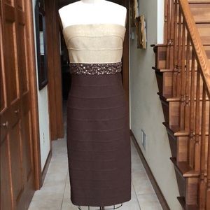 Carmen Marc Valvo Bandage Dress